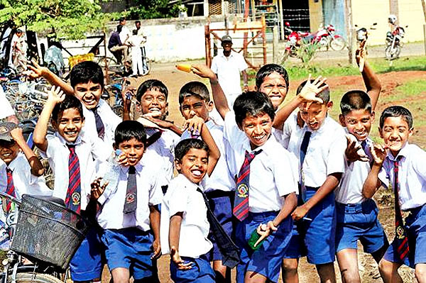 School children in Sri Lanka