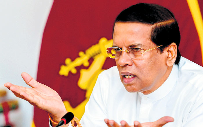 Sri Lanka President Maithripala Sirisena