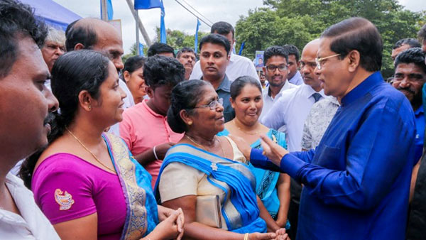 Sri Lanka President Maithripala Sirisena in Sevanapitiya Polonnaruwa