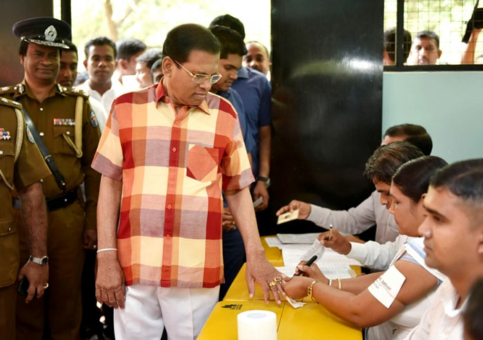 Sri Lanka President Maithripala Sirisena