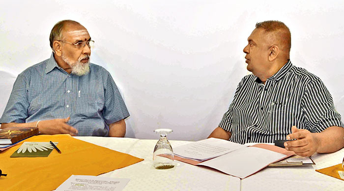 CV Wigneswaran with Mangala Samaraweera