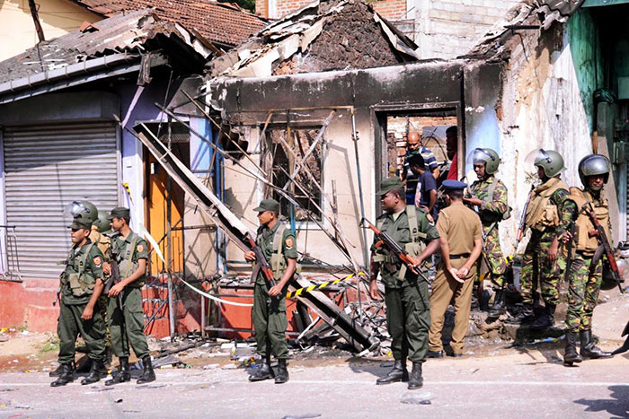 Digana Kandy clash between Muslim and Sinhala people in Sri Lanka