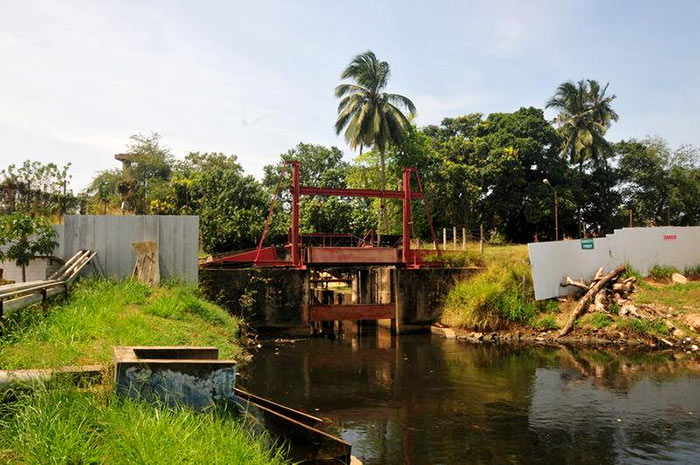 Flood gates in Colombo Sri Lanka