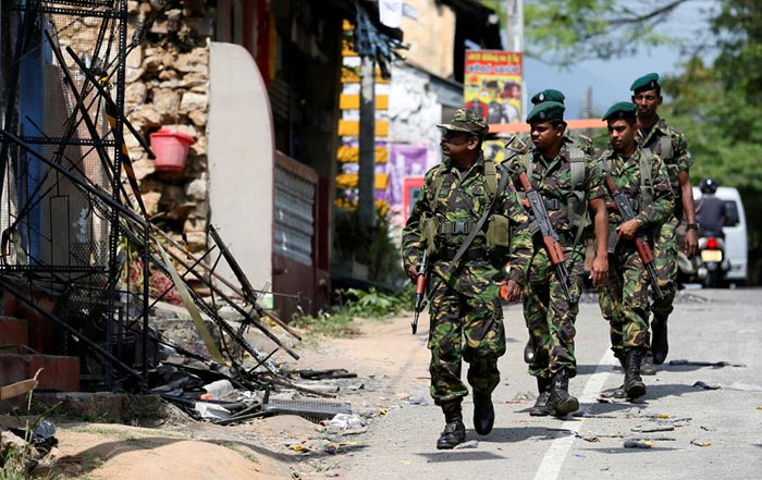 Special task force STF in Kandy Sri Lanka