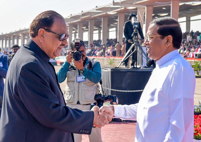 Sri Lanka President Maithripala Sirisena at the Pakistan republic day celebrations