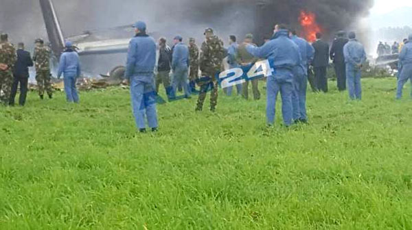 A plane crash in Algeria