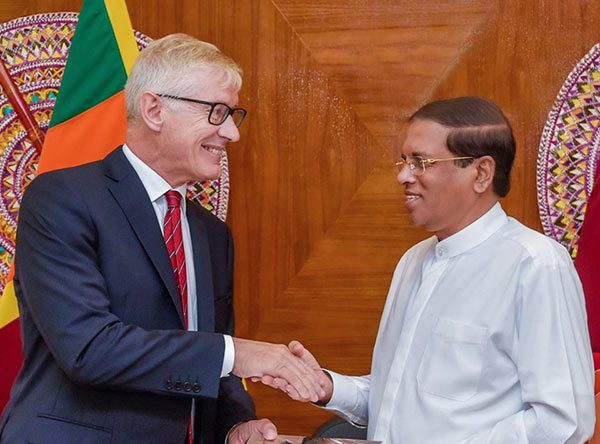 The Director General of the IRRI Dr. Matthew Morell has met Sri Lanka President Maithripala Sirisena