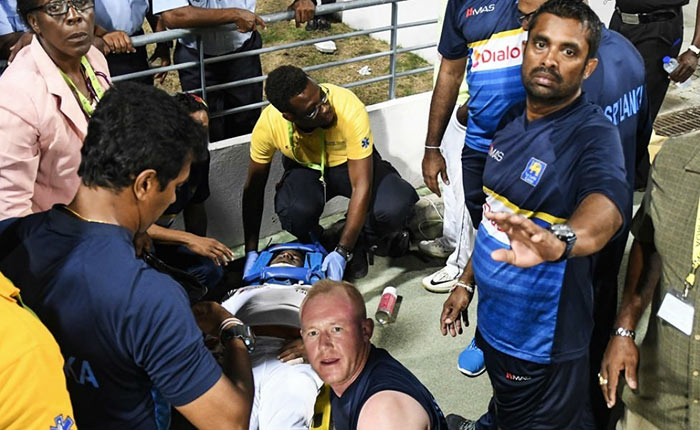 Sri Lankan cricketer Kusal Janith Perera was injured