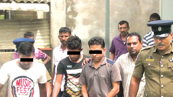 Arrested suspects of Kataragama Kiriwehera shooting