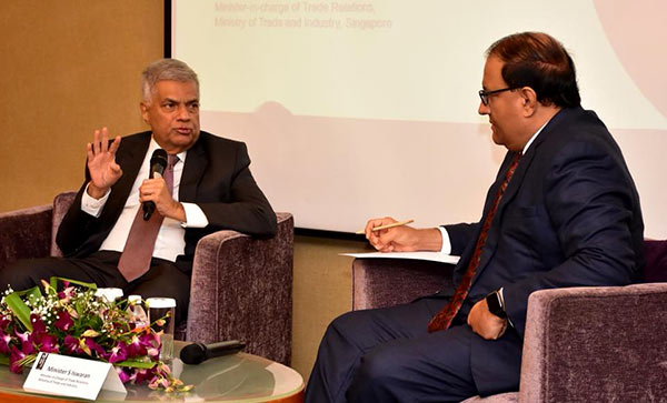 Sri Lanka Prime Minister Ranil Wickramasinghe in Singapore