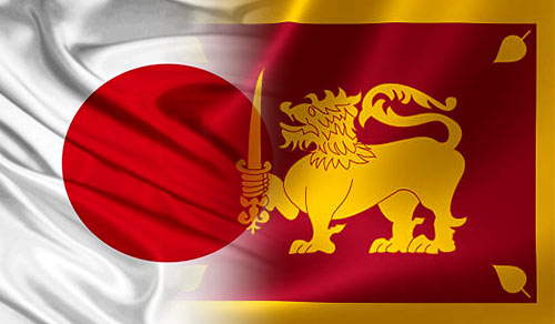 Japan Sri Lanka flags