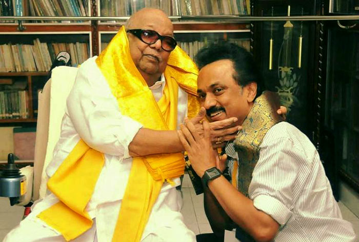 Karunanidhi and MK Stalin