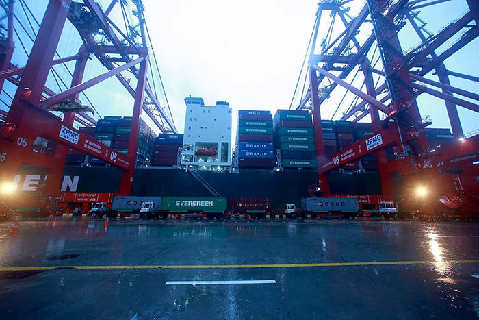 Port of Colombo in Sri Lanka