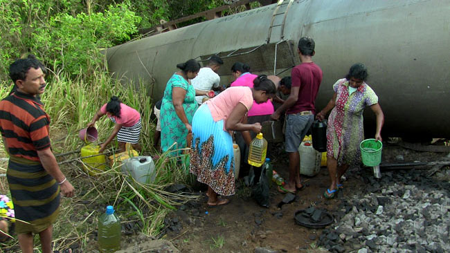 Habarana fuel train accident