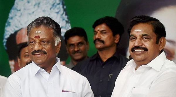 O Panneerselvam and Edappadi K Palaniswami