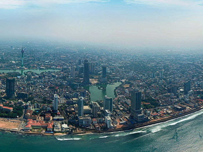 Port city development in Colombo Sri Lanka