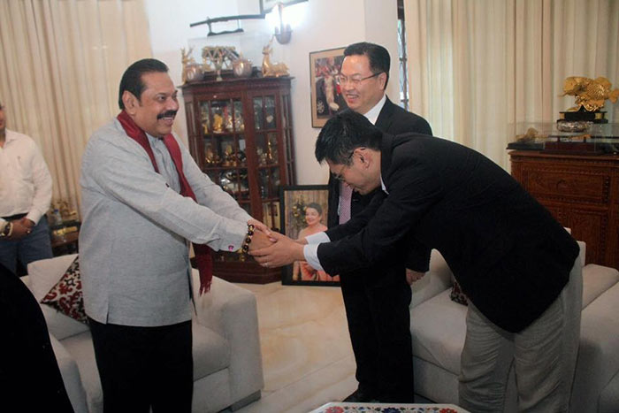 Ambassador of China in Sri Lanka Cheng Xueyuan has met Sri Lanka Prime Minister Mahinda Rajapaksa