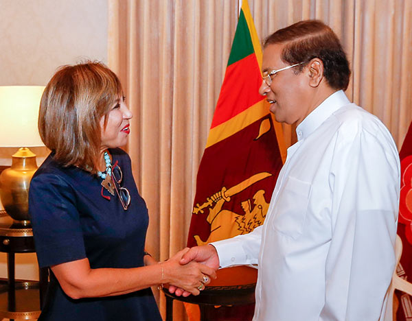 Ms. Hanaa Singer called on Sri Lanka President Maithripala Sirisena