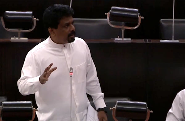 JVP MP Anura Kumara Dissanayake is in Parliament