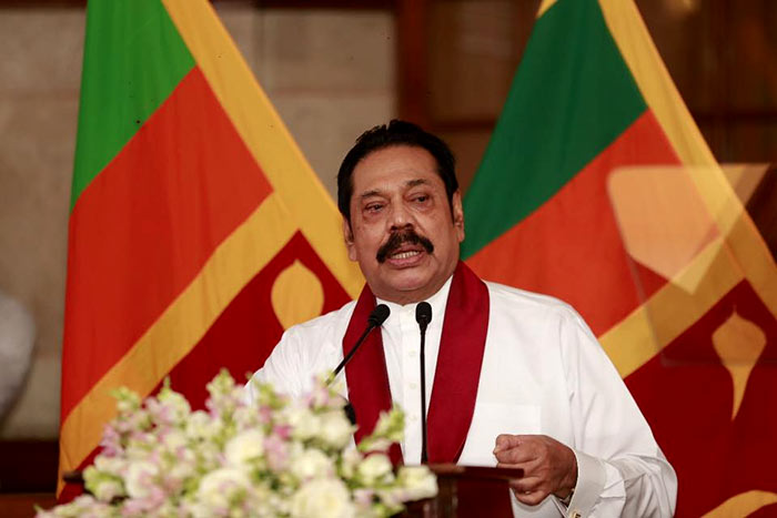 Sri Lanka Prime Minister Mahinda Rajapaksa