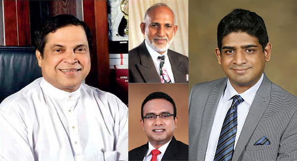 Piyasena Gamage, AHM Fowzie, Wasantha Senanayake and Manusha Nanayakkara