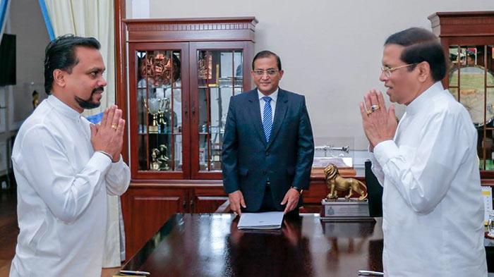 Wimal Weerawansa sworn in as Minister