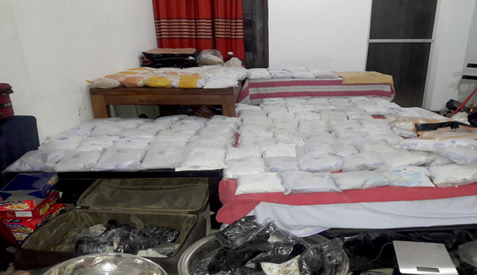 278kgs of heroin & 5kgs of cocaine found in Dehiwala