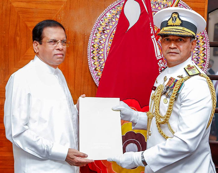K.K.T.Piyal de Silva - new Navy commander of Sri Lanka appointed