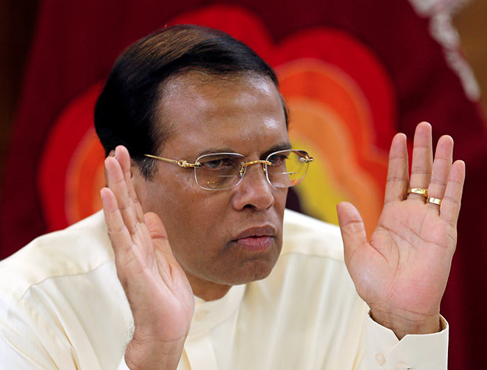 Sri Lanka President Maithripala Sirisena