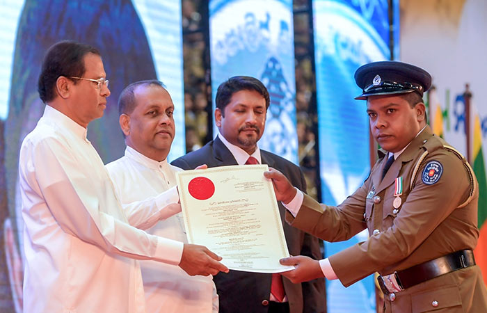 Janapathi Prashansa awards ceremony in Sri Lanka