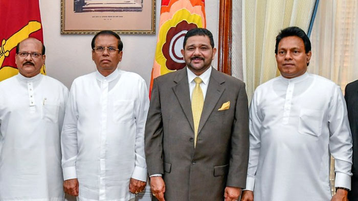 New Governors sworn in before President of Sri Lanka Maithripala Sirisena