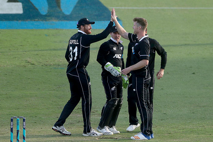 New Zealand Cricketer Neesham picks a wicket