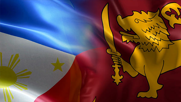 Philippines and Sri Lanka flags