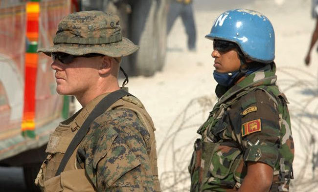 UN peacekeepers from Sri Lanka