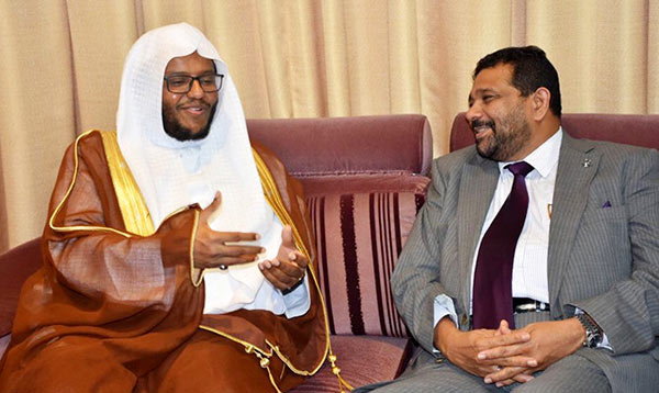 Dr. Ahmed Hamad Jilan with Azath S. Salley