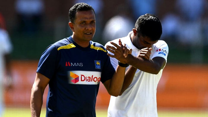 Lasith Embuldeniya was injured