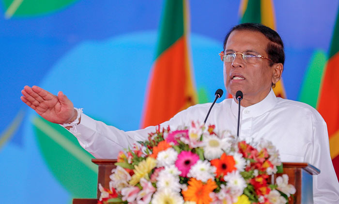 Sri Lanka President Maithripala Sirisena