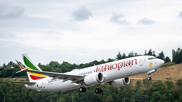 Ethiopian Boeing 737 plane