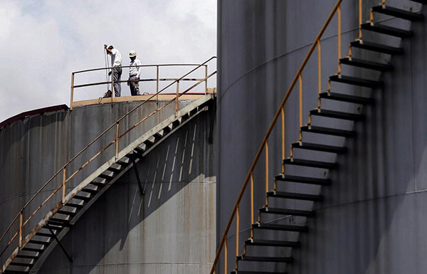 Sapugaskanda oil refinery in Colombo Sri Lanka