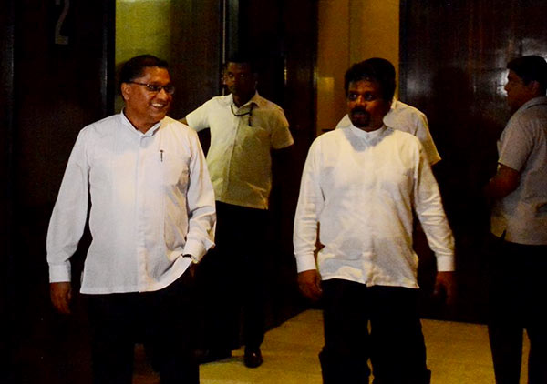 Vijitha Herath with Anura Kumara Dissanayake - JVP