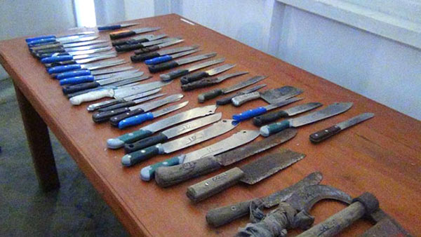 49 knives recovered from mosque in Maskeliya Sri Lanka