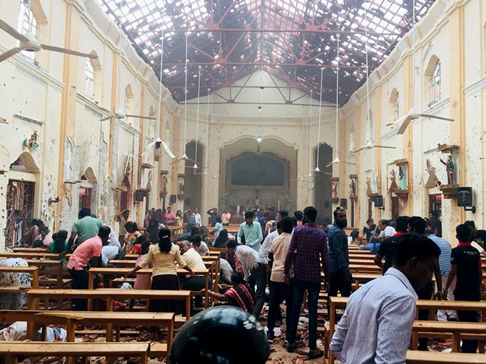 Explosion at Katana Katuwapitiya church