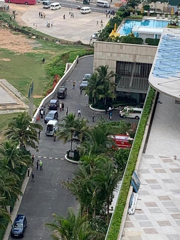 Explotions inside hotels in Colombo Sri Lanka