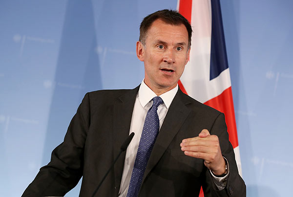 Jeremy Hunt - UK Foreign Secretary