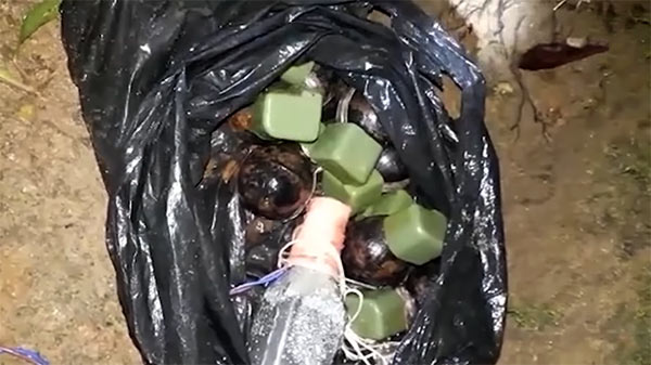 Hand grenades recovered from Matugama school in Sri Lanka