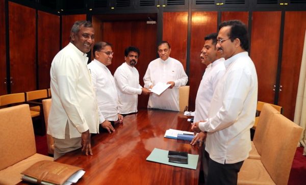 JVP hands over no-confidence motion against government