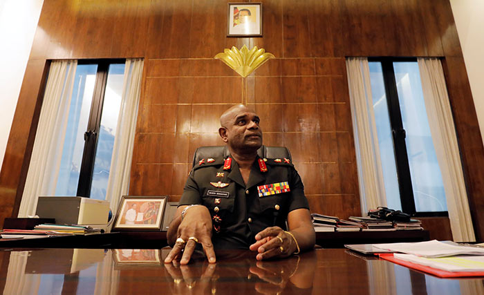 Sri Lanka's Army commander Mahesh Senanayake
