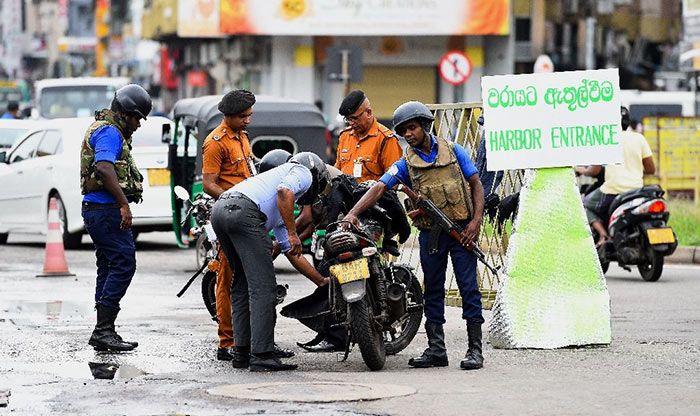 Search operations by security forces in Sri Lanka