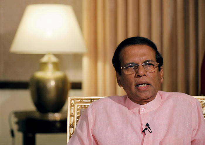 Sri Lanka President Maithripala Sirisena