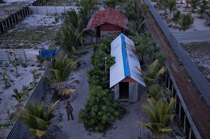 Training camp of islamist militants in Kattankudy near Batticaloa Sri Lanka